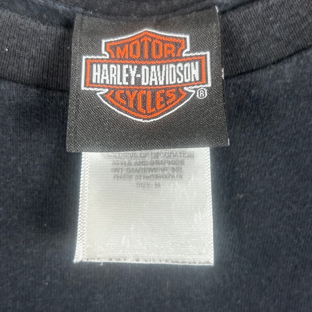 Harley Davidson House of Thunder Morgan Hill CA T-Shirt Mens M Black‎ 2012 Skull - Picture 8 of 10